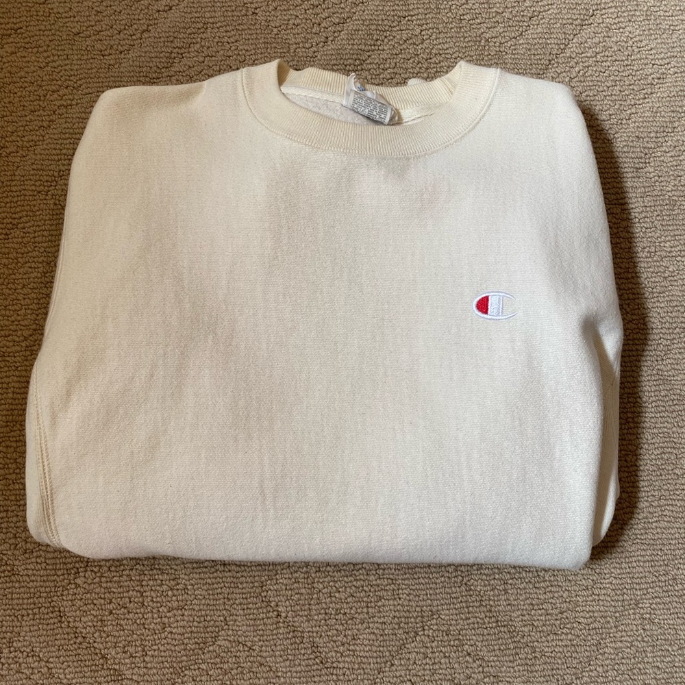 Champion Cream Crewneck Sweater